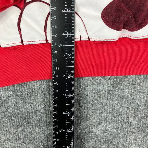 Disney Mickey Mouse Sweatshirt Adults Large Red Pullover Graphic Crewneck Casual - Picture 4 of 7